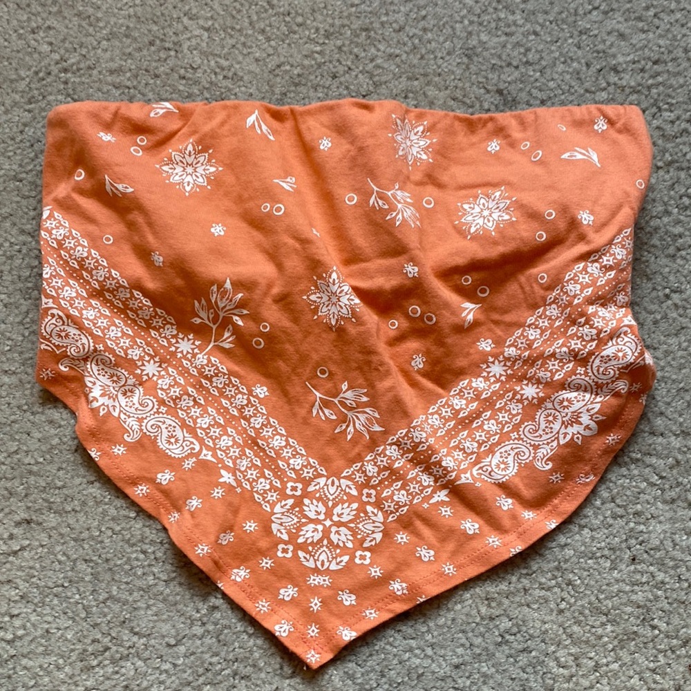 Orange scarf like top